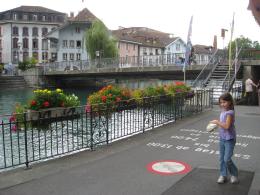 Flowers along the Aare River in Thun (c) copyright 2007 by Shields Gardens Ltd.  All rights reserved.