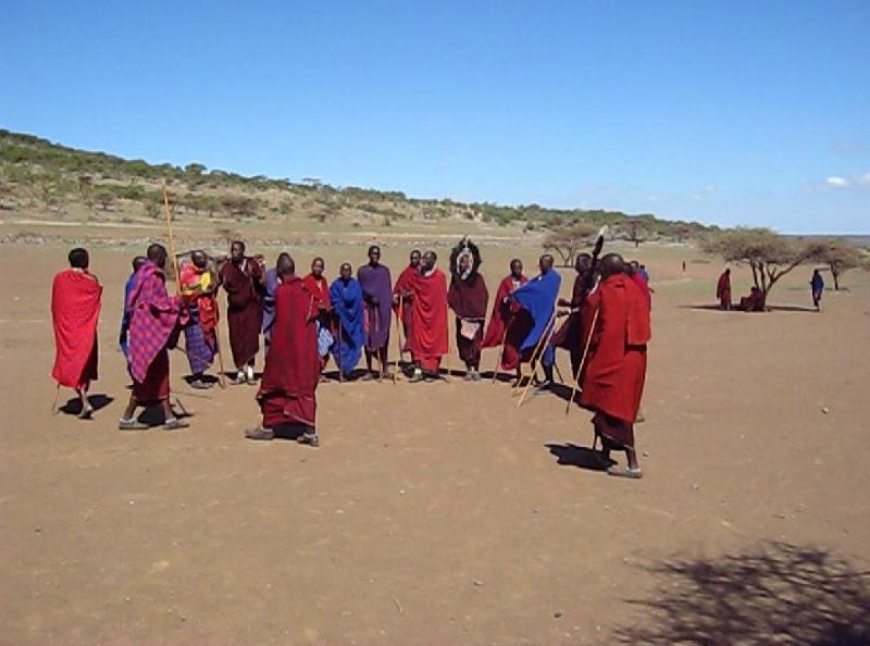 Maasai Warriors.  (c) Copyright 2012 by James E. Shields.  All rights reserved.