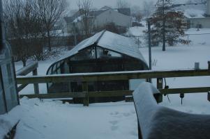 Snow and the greenhouses, Feb. 2007